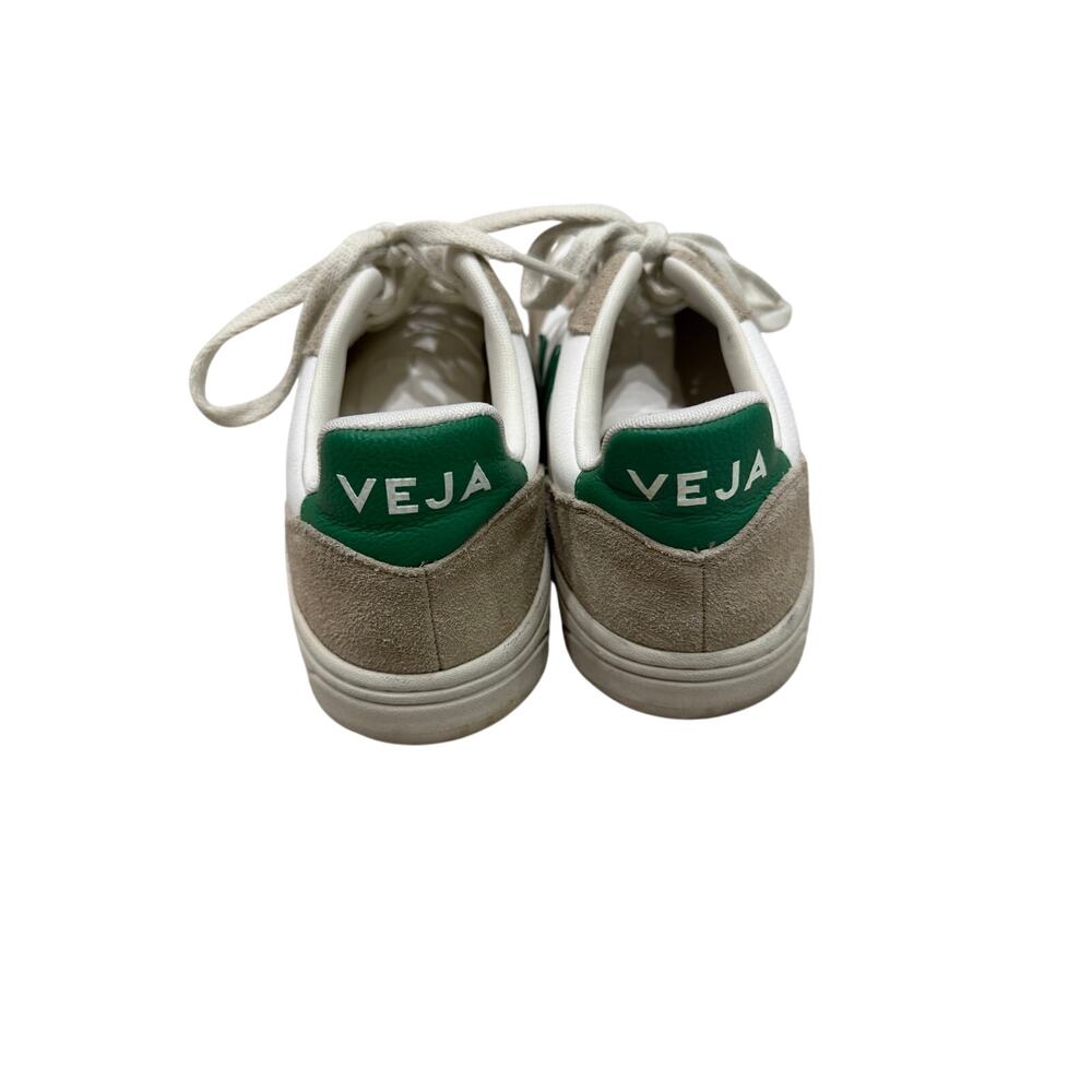 VEJA V-10 Chrome free Sneakers White Emeraude Sahara - Picture 3 of 6